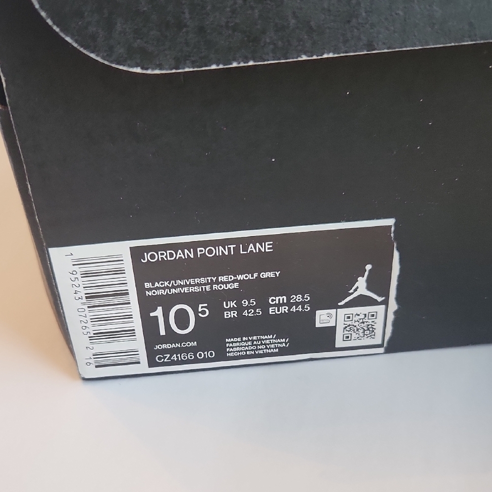 Jordan Black and Red High-Top Sneakers - Picture 6 of 8